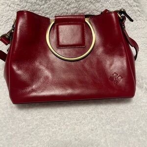 Elegant Red Leather Handbag